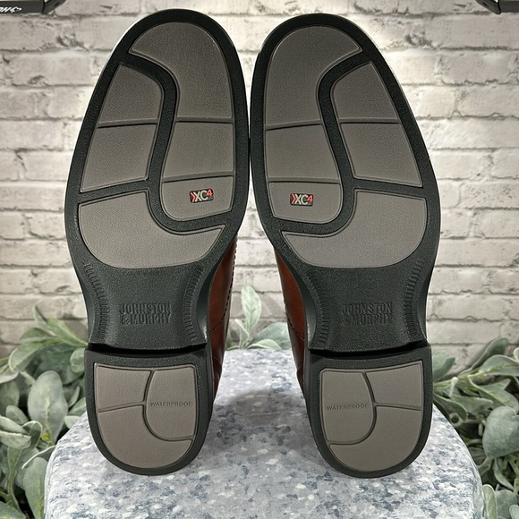 Johnston & Murphy Stanton Runoff XC4 Dark Cherry Leather Slip-On Mens 9M🌟VGUC🌟 - Picture 11 of 16
